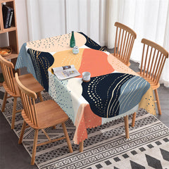 Aperturee - Modern Prints Dots Abstract Rectangle Tablecloth