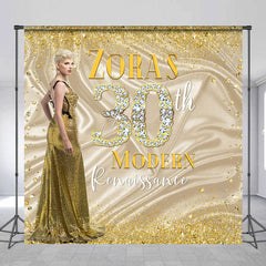 Aperturee - Modern Renaissance Golden Custom Birthday Backdrop