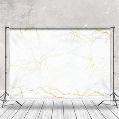 Aperturee - Modern White Gold Marble Texture Backdrop For Photo