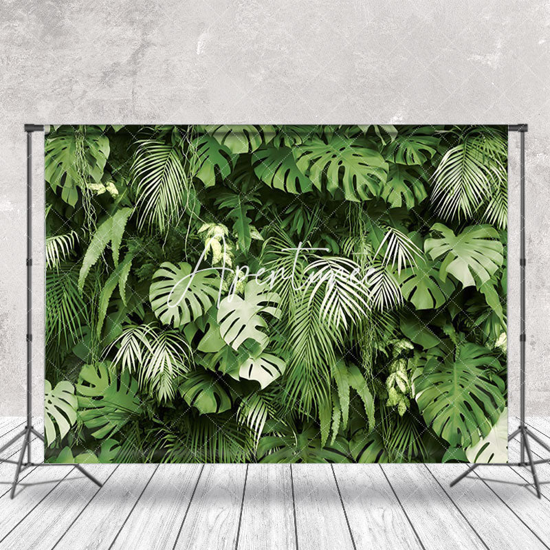 Aperturee - Monstera Summer Tropical Scenery Photography Backdrop