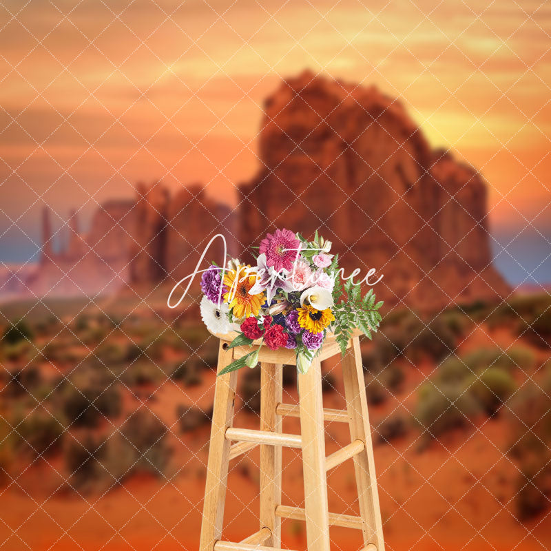 Aperturee - Monument Valley Desert Dusk Natural Scenery Backdrop