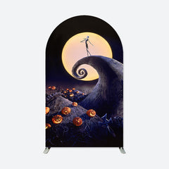 Aperturee - Moon Nightmare Helloween Double Sided Arch Backdrop