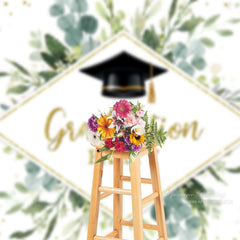 Aperturee - Mortarboard Boho Graduation Party Photoshoot Backdrop