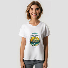 Aperturee - Mountain Lake River Retro Family Reunion T-Shirt