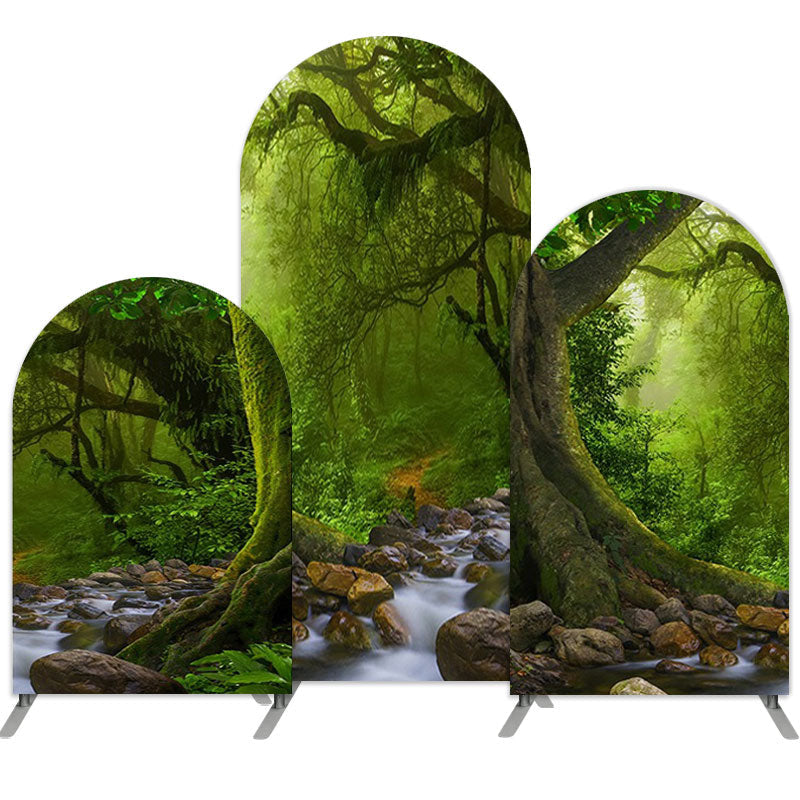 Aperturee Mystery Forest Double Sided Party Arch Backdrop Kit