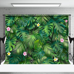 Aperturee - Natural Floral Monstera Plant Spring Photo Backdrop