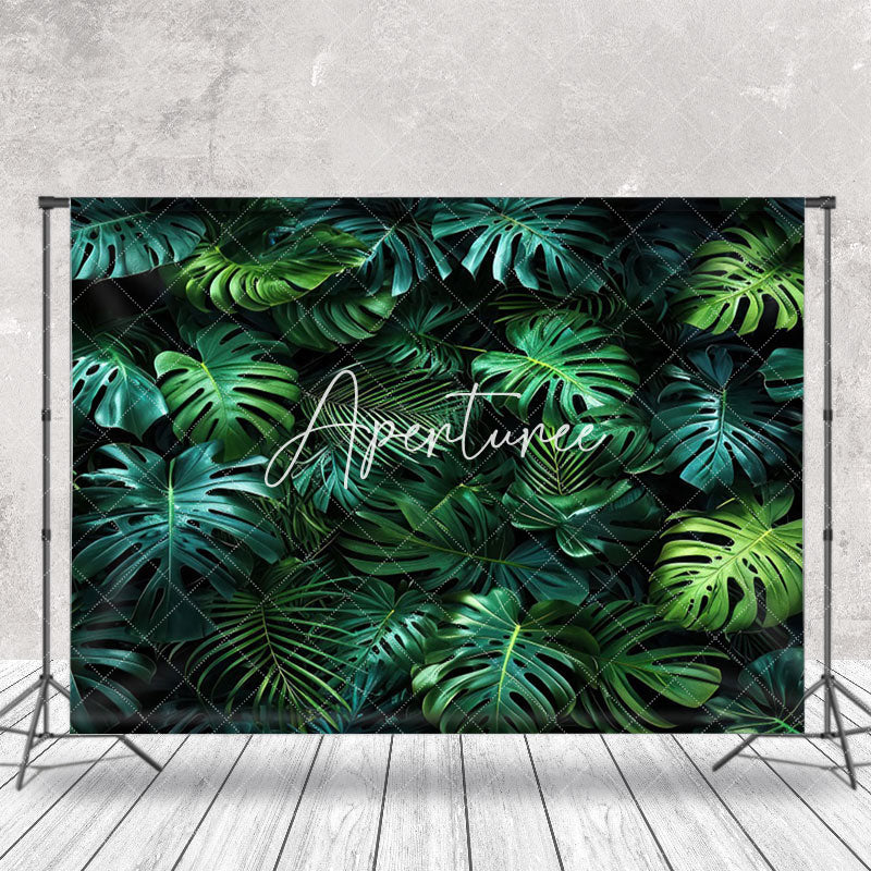 Aperturee - Natural Plant Monstera Spring Photography Backdrop