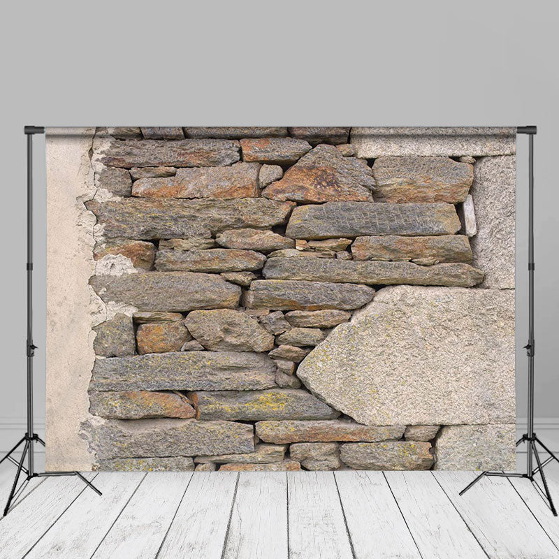 Aperturee - Natural Rock Brick Wall Photoshoot Studio Backdrop