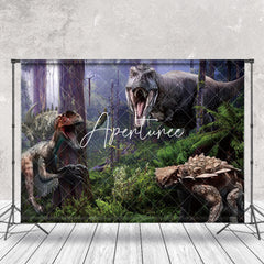 Aperturee - Nature Forest Jurassic Dinosaur Photography Backdrop