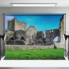 Aperturee - Nature Lawn Hore Abbey Ruins Photo Booth Backdrop