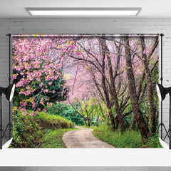 Aperturee - Nature Plant Pink Floral Trees Spring Photo Backdrop