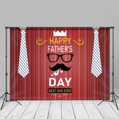 Aperturee - Necktie Glasses Rad Stripe Happy Fathers Day Backdrop