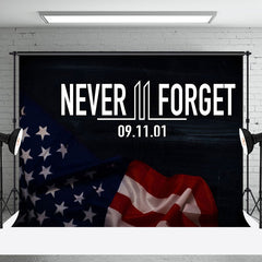 Aperturee - Never Forget 09 11 01 Usa Flag Condolences Backdrop