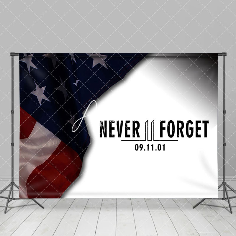 Aperturee - Never Forget Flag Condolences Patriot Day Backdrop