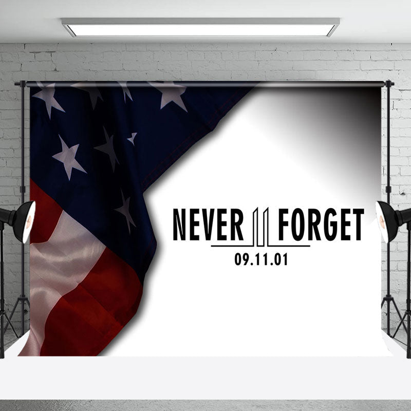 Aperturee - Never Forget Flag Condolences Patriot Day Backdrop