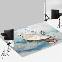 Aperturee - Cloud Star Newborn Boat Nautical Floor Backdrop