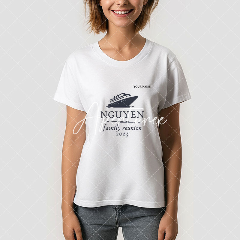 Aperturee - Nguyen Family Reunion Custom Name T-Shirt