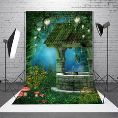 Aperturee - Night Green Forest Pendant Well Photoshoot Backdrop