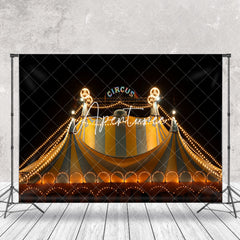 Aperturee - Night Light Stripe Tent Circus Photo Booth Backdrop