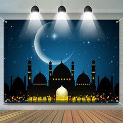 Aperturee - Night Moon Shadow Palace Firefly Ramadan Backdrop