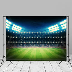 Aperturee - Night Soccer Stadium Shining Led Light Photo Backdrop