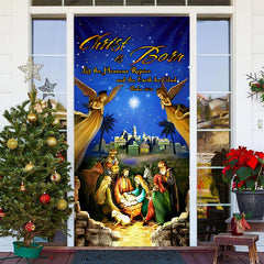 Aperturee - Night Star Angels Christmas Door Cover Decoration