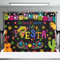 Aperturee - No Time to Siesta Cactus Mexican Fiesta Backdrop