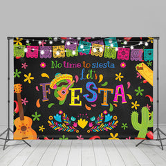 Aperturee - No Time to Siesta Cactus Mexican Fiesta Backdrop