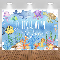 Aperturee - O Fish Ally One Under The Sea Birthday Backdrop