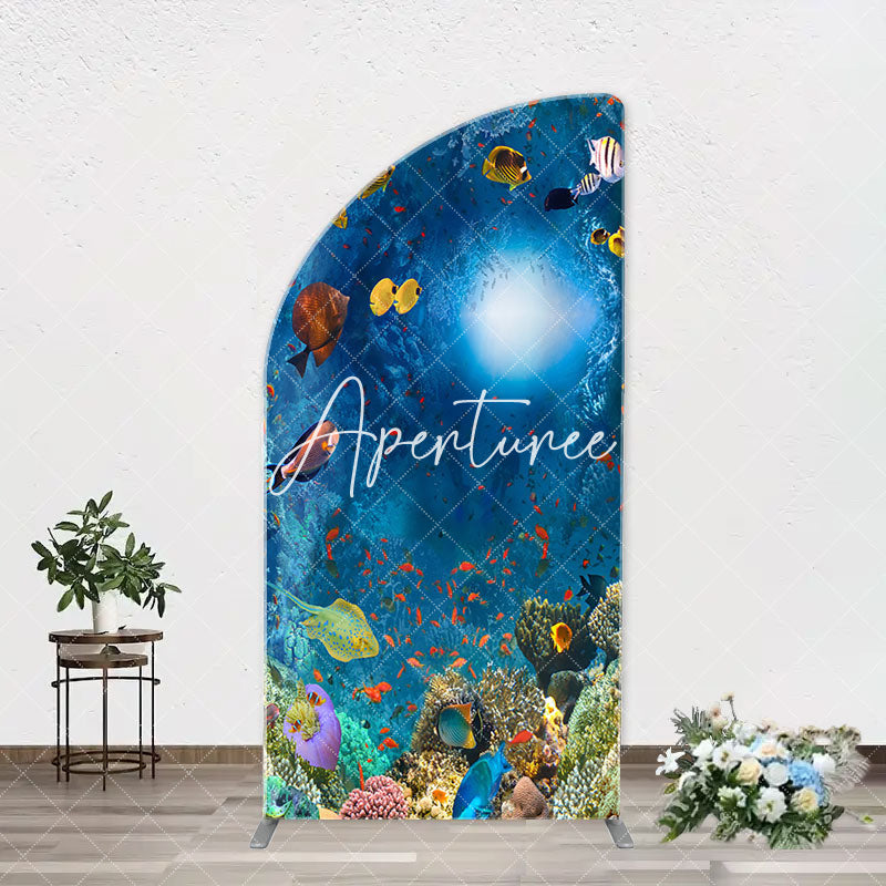 Aperturee - Ocean Animals Birthday Party Chiara Arch Backdrop