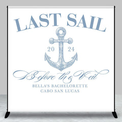 Aperturee - Ocean Last Sail Custom Bachelorette Weekend Backdrop