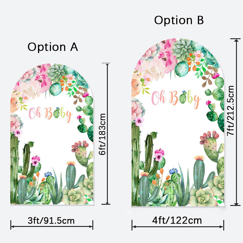 Aperturee - Oh Baby Summer Party Double Sided Arch Backdrop