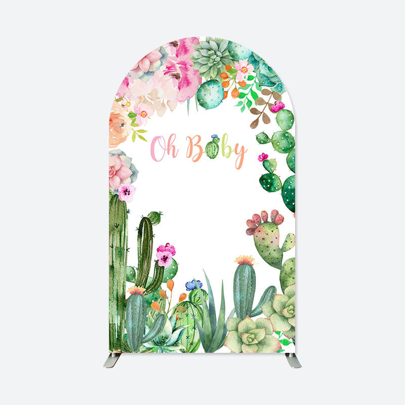 Aperturee - Oh Baby Summer Party Double Sided Arch Backdrop