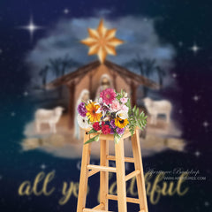 Aperturee - Oh Come All Ye Faithful Christmas Night Backdrop