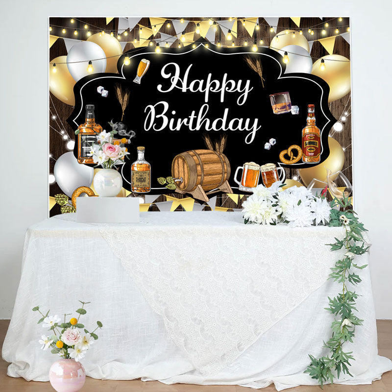 Aperturee - Oktoberfest Cowboy Celebration Birthday Backdrop