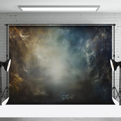 Aperturee - Old Master Blue Yellow Mist Portrait Photo Backdrop