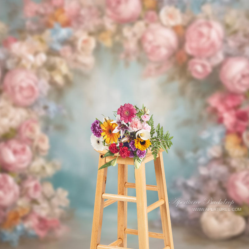 Aperturee - Old Master Floral Painting Photo Backdrop For Studio