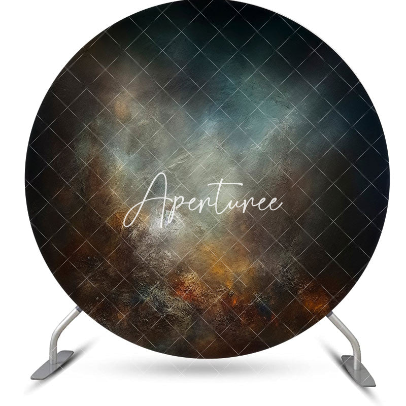 Aperturee - Old Master Oil Painting Round Abstract Photo Backdrop