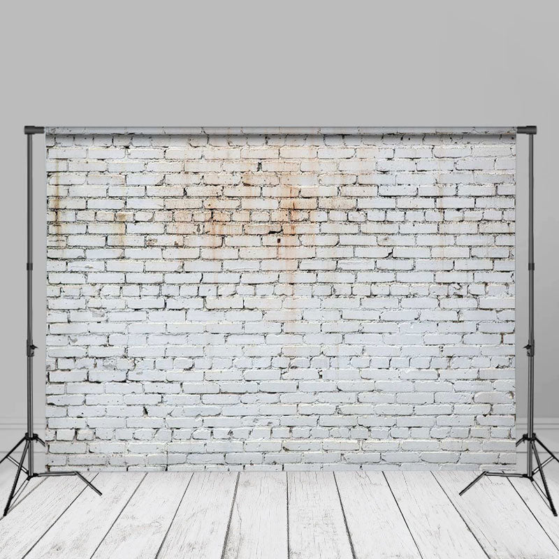 Aperturee - Old White Brick Wall Photography Studio Backdrop