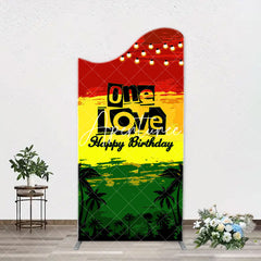 Aperturee - One Love Hawaii Evening Night Arch Birthday Backdrop