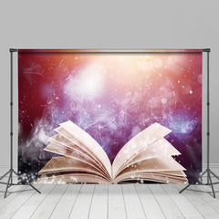 Aperturee - Open Book Smoky Bokeh Light World Day Backdrop