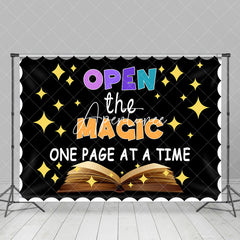 Aperturee - Open The Magic Books Sparkle Back To School Backdrop