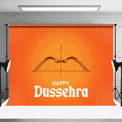 Aperturee - Orange Crossbow Arrow Indian Happy Dussehra Backdrop