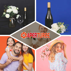 Aperturee - Orange Solid Color Portrait Photo Booth Backdrop