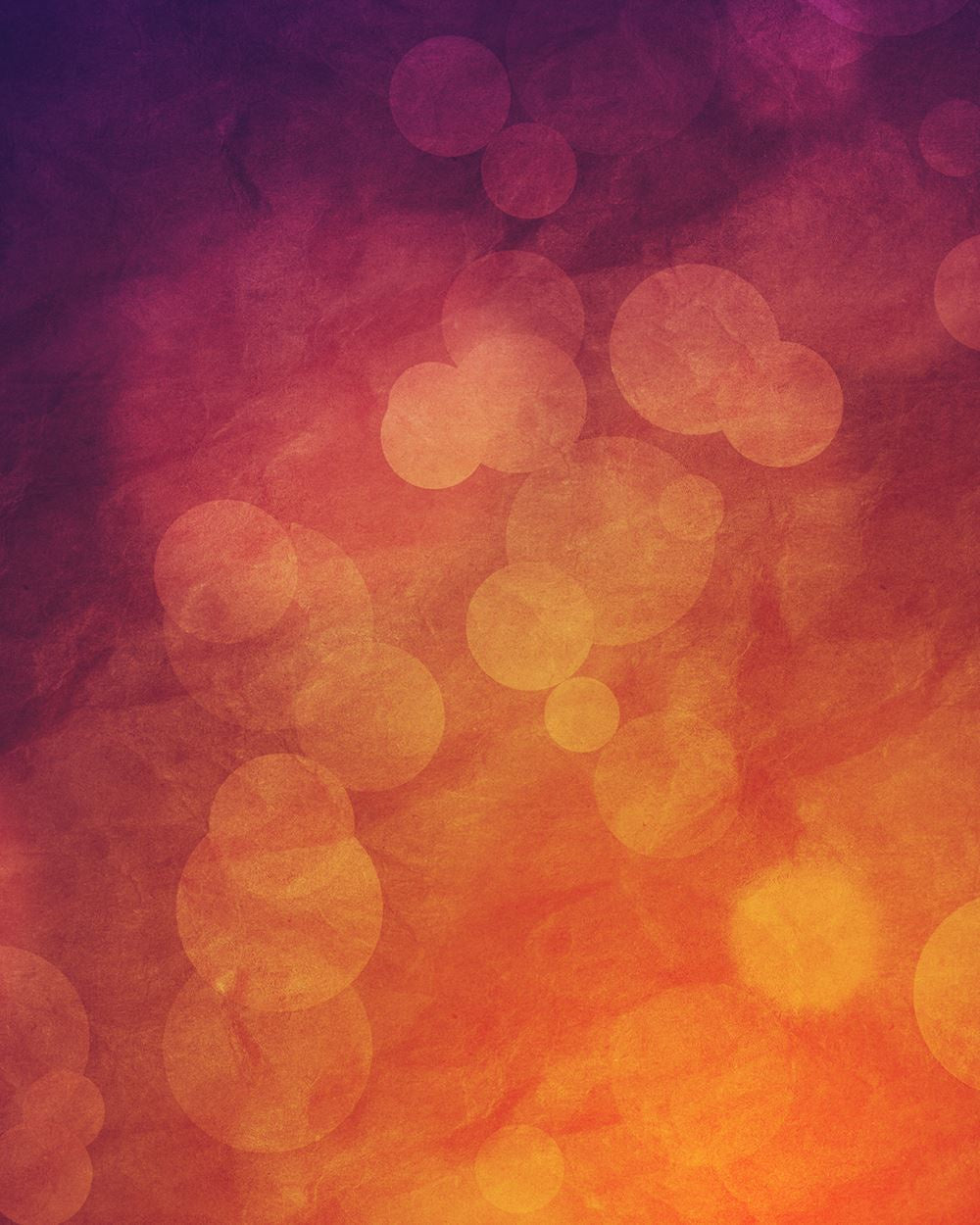 Aperturee - Orange Tang Bokeh Light Abstract Photo Backdrop