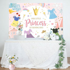 Aperturee - Our Little Princess Girl 1st Birthday Backdrop