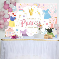 Aperturee - Our Little Princess Girl 1st Birthday Backdrop