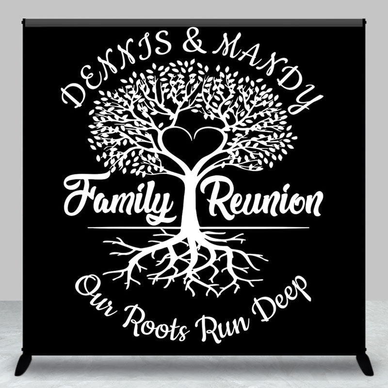 Aperturee - Our Roots Run Deep Tree Custom Family Reunion Backdrop