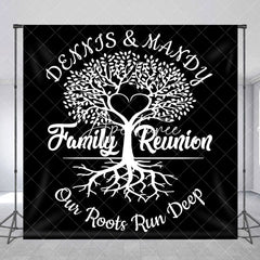 Aperturee - Our Roots Run Deep Tree Custom Family Reunion Backdrop