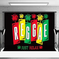 Aperturee - Palm Trees Musical Just Relax Reggae Party Backdrop